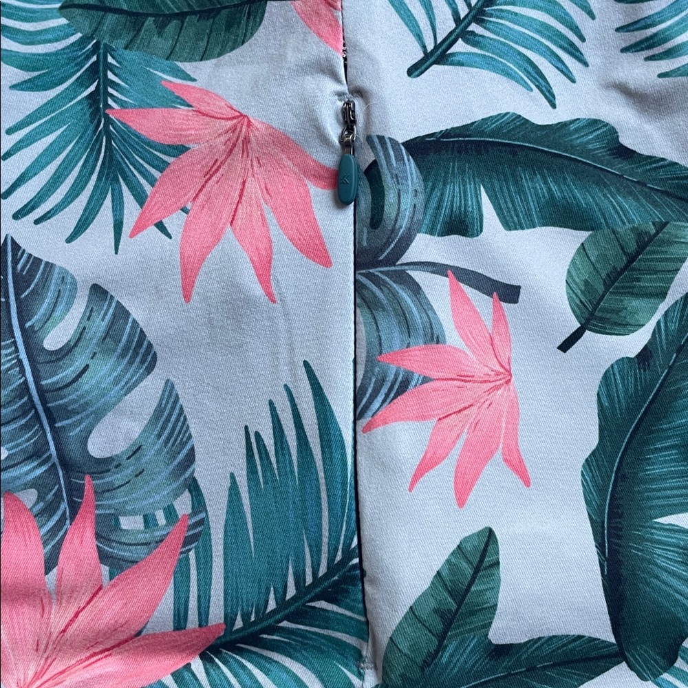 Kyodan Multicolor Leaf Print Dress, Petite Small - Picture 13 of 13